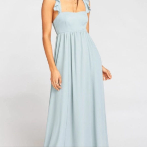 Show Me Your MuMu Dresses & Skirts - Show Me Your MuMu Women’s Maxi Flutter Strap Sleeves Bridesmaid Dress Size Large